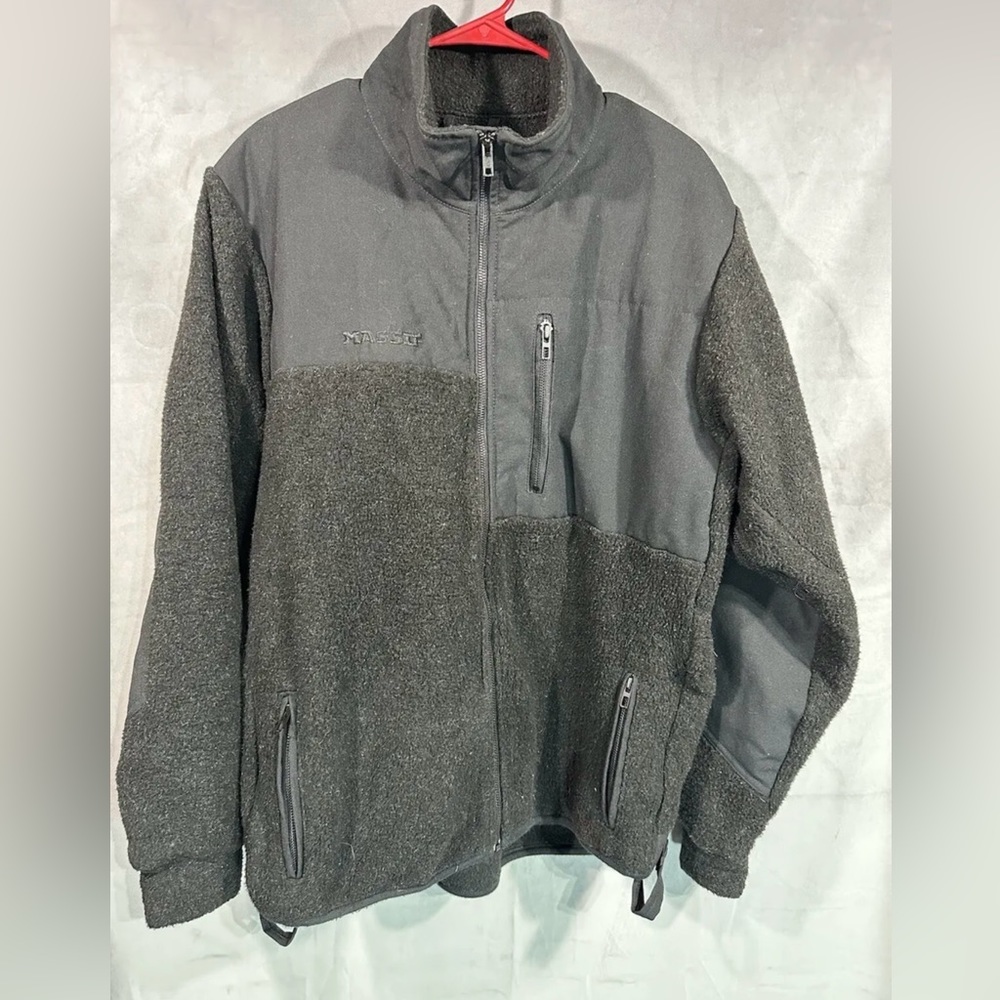 massif inferno fleece jacket black mens Xl  mlitary fr flame resistant nomex